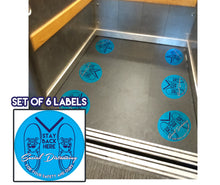 Load image into Gallery viewer, Set of 6, 8x8" Circular Labels/Stickers