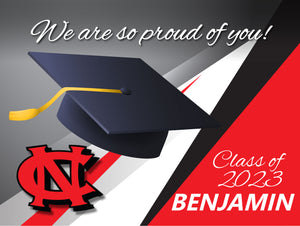 Newton Conover Middle School Class of 2023 - 24 x 18" Yard Sign