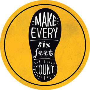 Circular Floor Decal - 10 x 10"
